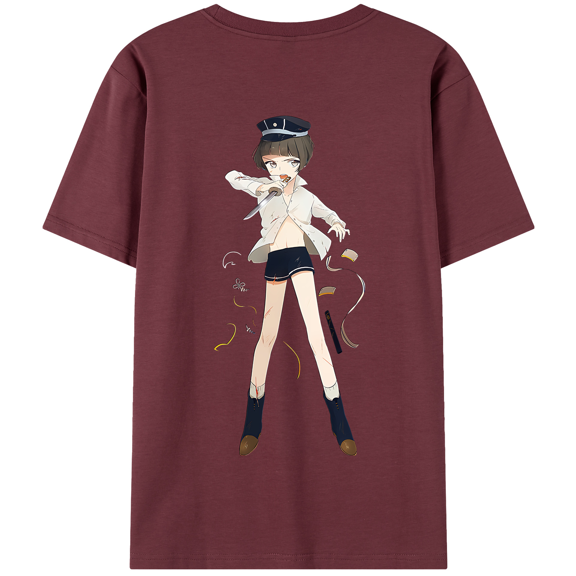 （画像用） 刀剣乱舞 Touken Ranbu 綿100％半袖Tシャツ（背面プリント）